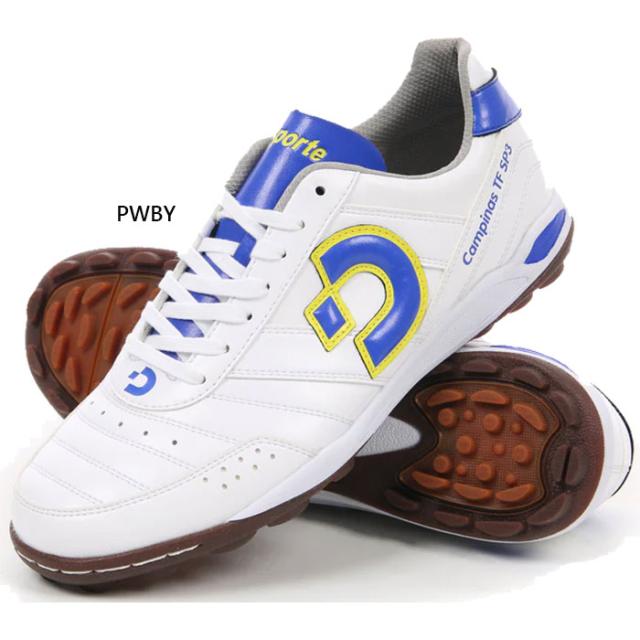 デスポルチ メンズ レディース カンピーナス TF SP III フットサルシューズ 屋外用 ターフ 芝 ホワイト 白 送料無料 desporte DS-2241