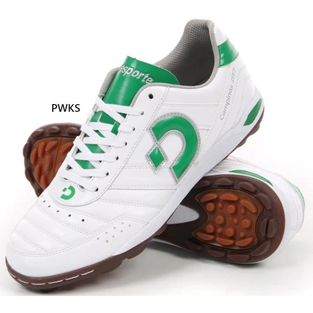 デスポルチ メンズ レディース カンピーナス Campinas JTF7 フットサルシューズ サッカートレーニングシューズ ターフ 屋外用 芝 ホワイト 白 送料無料 desporte DS-2240