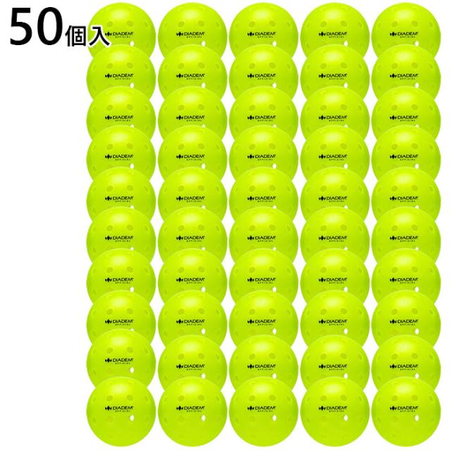 50個入 USAPA公認 ダイアデム メンズ レディース パワーピックルボール ボール 屋外コート 送料無料 DIADEM TPB004