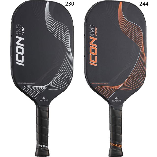 ダイアデム メンズ レディース ピックルボール アイコンインフィニティプロ パドル ブラック 黒 送料無料 DIADEM TPA012 TPA013