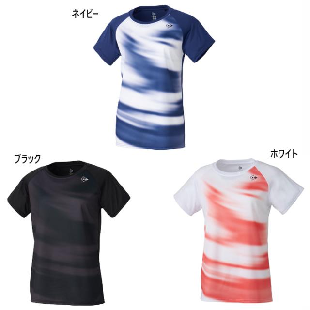 ダンロップ メンズ レディース ジュニア ゲームシャツ GAME SHIRT テニス バドミントンウェア トップス ホワイト 白 ブラック 黒 ネイビー 送料無料 DUNLOP DAP1460W