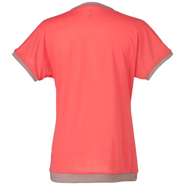ダンロップ レディース ジュニア ゲームシャツ GAME SHIRT テニス バドミントンウェア トップス 半袖 ブラック 黒 ピンク 送料無料 DUNLOP DAP1520W_2