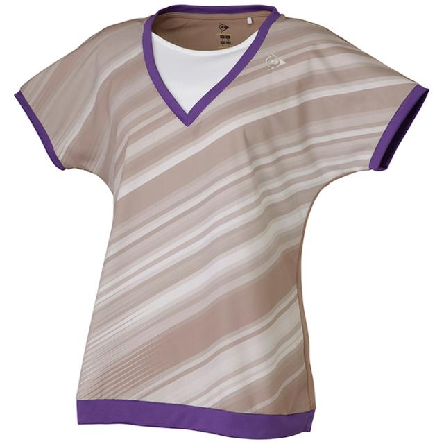 ダンロップ レディース ジュニア ゲームシャツ GAME SHIRT テニス バドミントンウェア トップス 半袖 ブラック 黒 ピンク 送料無料 DUNLOP DAP1520W_3