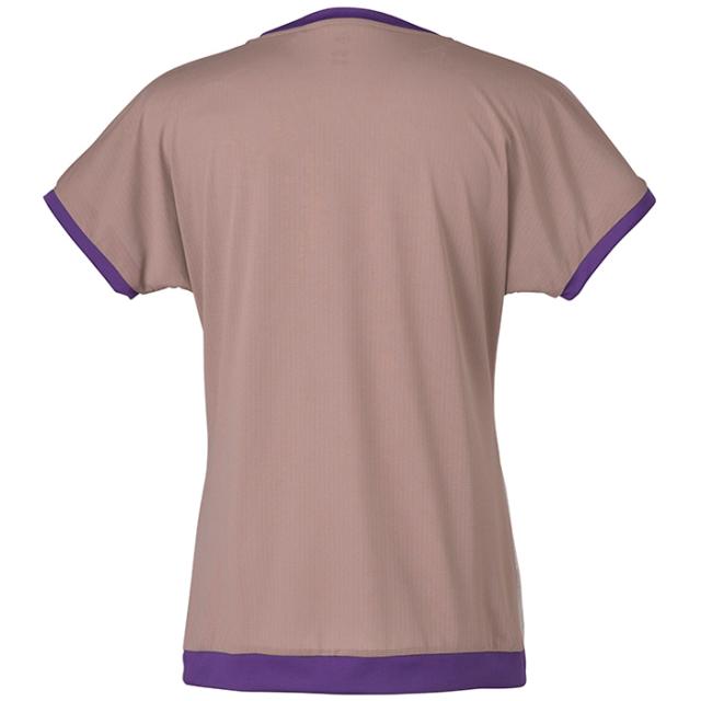ダンロップ レディース ジュニア ゲームシャツ GAME SHIRT テニス バドミントンウェア トップス 半袖 ブラック 黒 ピンク 送料無料 DUNLOP DAP1520W_4