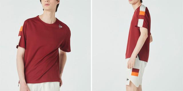 ダンロップ メンズ レディース ゲームシャツ GAME SHIRT テニス バドミントンウェア トップス ブラック 黒 ブルー 青 送料無料 DUNLOP DAP1541_4