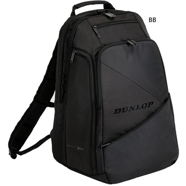 テニスラケット2本収納 ダンロップ メンズ レディース バックパック テニスバッグ 鞄 リュックサック デイパック ブラック 黒 送料無料 DUNLOP DTC2482