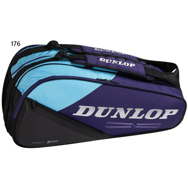 ラケット8本収納可 ダンロップ メンズ レディース ラケットバッグ テニスバッグ 鞄 ブルー 青 送料無料 DUNLOP DTC2681