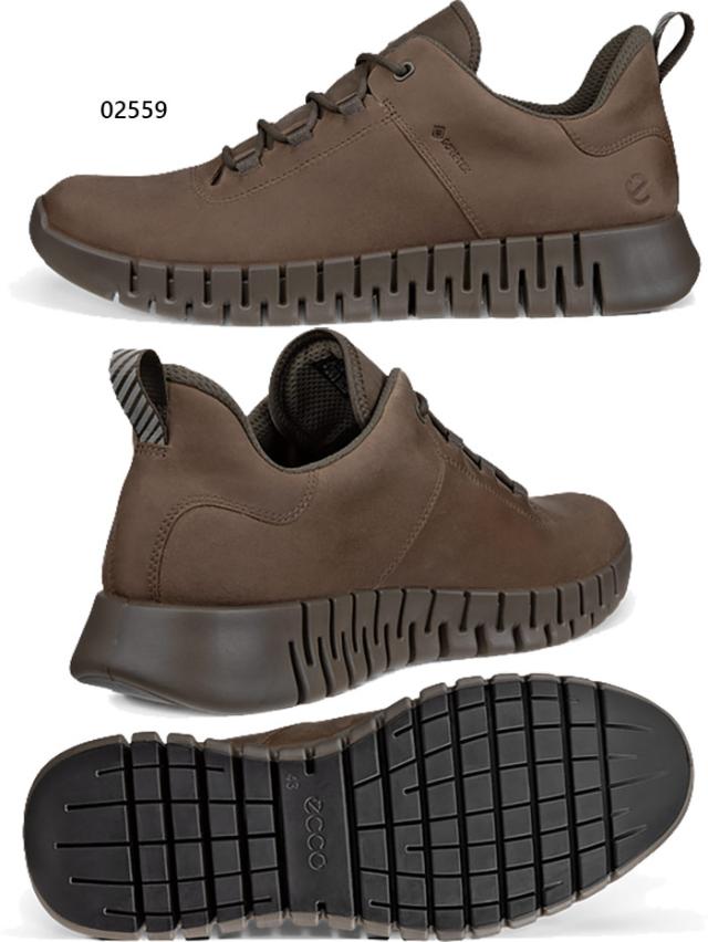 エコー メンズ グルーヴ gruuv ヌバック Gore-Tex スニーカー ゴアテックス 防水 スニーカー シューズ 紐靴 ローカット 本革 レザー ブラック 黒 ブルー ブラウン 青 ベージュ 茶色 送料無料 ecco 525224_6