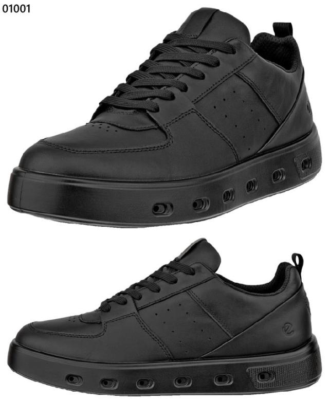 エコー レディース ストリート street 720 レザー Gore-Tex スニーカー ゴアテックス 防水 スニーカー シューズ 紐靴 ローカット 本革 レザー ホワイト 白 ブラック 黒 送料無料 ecco 209713_2