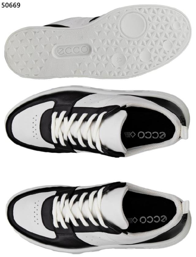 エコー レディース ストリート street 720 レザー Gore-Tex スニーカー ゴアテックス 防水 スニーカー シューズ 紐靴 ローカット 本革 レザー ホワイト 白 ブラック 黒 送料無料 ecco 209713_9