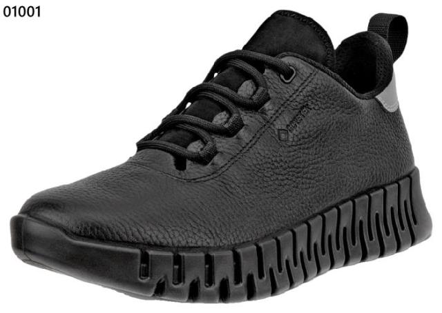 エコー レディース グルーヴ gruuv レザー Gore-Tex スニーカー ゴアテックス 防水 スニーカー シューズ 紐靴 ローカット 本革 レザー ブラック 黒 ベージュ 送料無料 ecco 218233_3