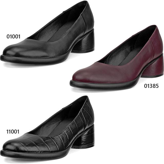 エコー レディース レザーブロックヒールパンプス スカルプテッド エルエックス sculpted lx 35 シューズ オフィス ブラック 黒 送料無料 ecco 222493