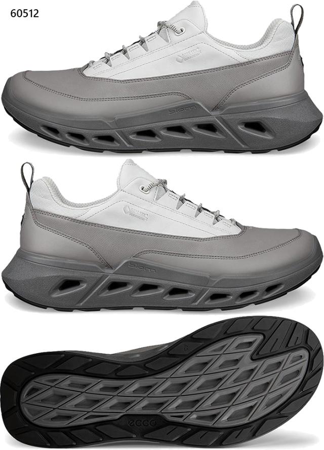 エコー メンズ レザー Gore-Tex スニーカー Biom 720 シューズ 紐靴 ローカット 本革 ホワイト 白 ブラック 黒 グレー 灰色 送料無料 ecco 850304