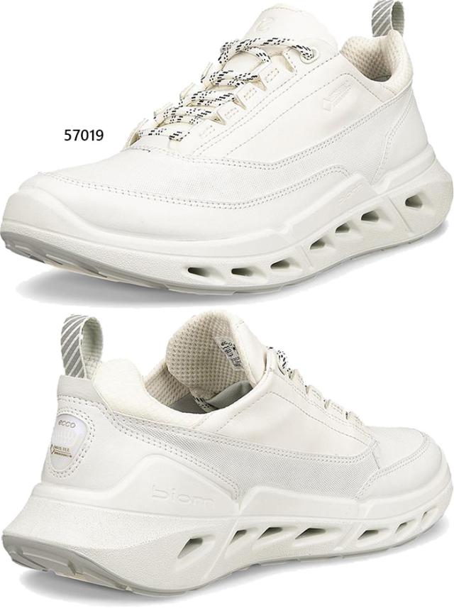 エコー レディース バイオム Biom 720 レザー Gore-Tex スニーカー シューズ 紐靴 ローカット カジュアル ホワイト 白 ブラック 黒 ブルー 青 送料無料 ecco 850303_4