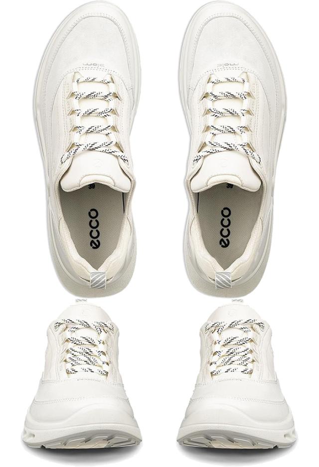エコー レディース バイオム Biom 720 レザー Gore-Tex スニーカー シューズ 紐靴 ローカット カジュアル ホワイト 白 ブラック 黒 ブルー 青 送料無料 ecco 850303_6