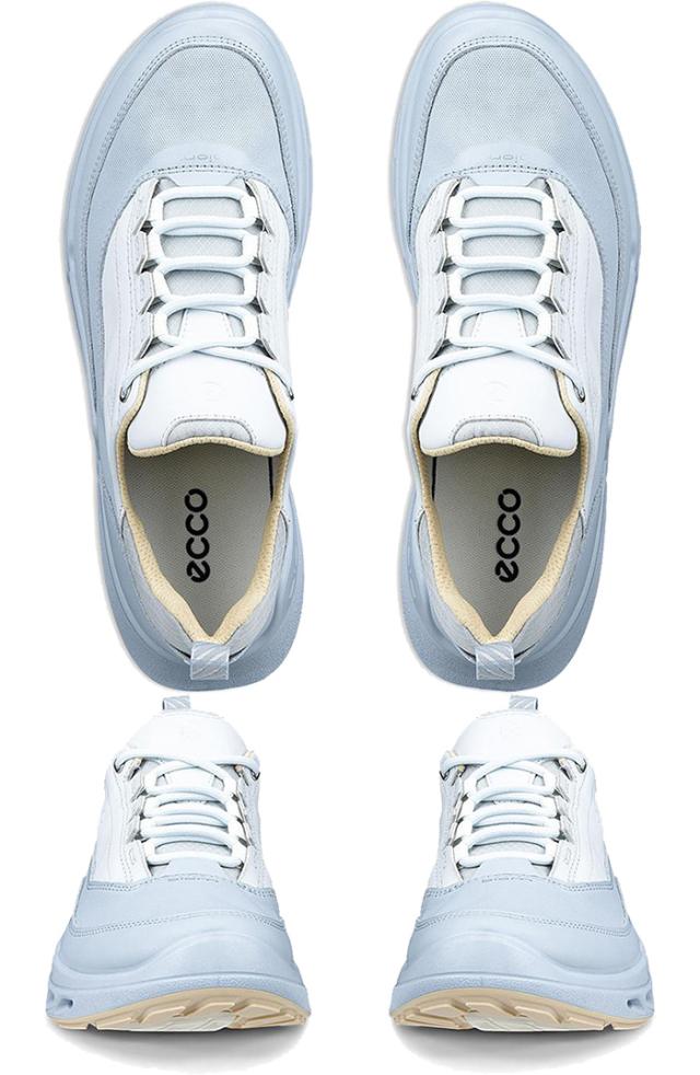 エコー レディース バイオム Biom 720 レザー Gore-Tex スニーカー シューズ 紐靴 ローカット カジュアル ホワイト 白 ブラック 黒 ブルー 青 送料無料 ecco 850303_9