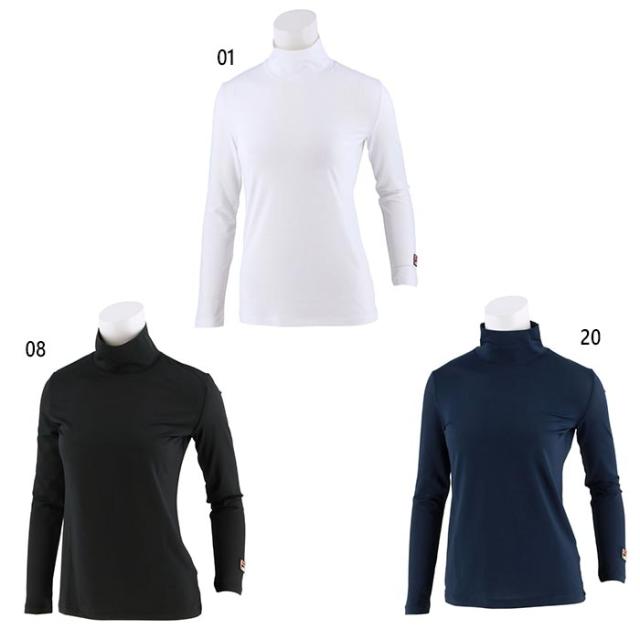 フィラ レディース メッシュハイネックロングスリーブシャツ テニス バドミントンウェア トップス 長袖 吸水速乾 UVカット ストレッチ ホワイト 白 ブラック 黒 ネイビー 送料無料 FILA VL8032の通販は 6,210円