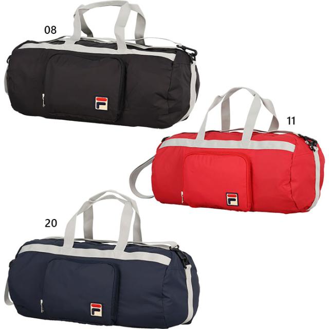 フィラ メンズ レディース ポケッタブルボストンバッグ バッグ 鞄 ダッフルバッグ ボストンバッグ 軽量 ブラック 黒 ネイビー レッド 赤 送料無料 FILA VM9785