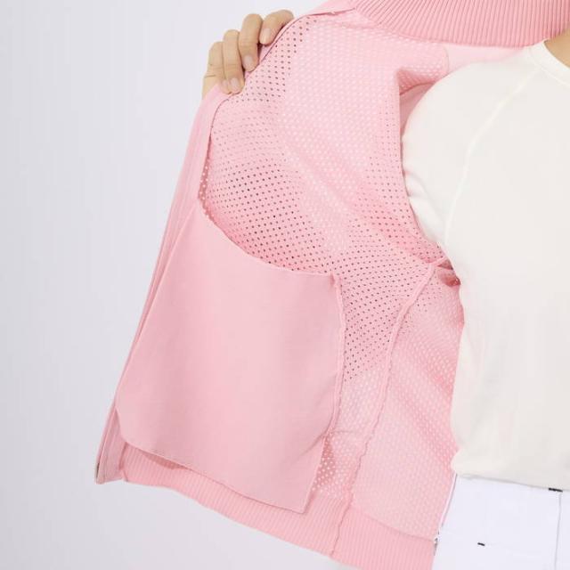 フィラ ゴルフ レディース ニットメッシュ 長袖 フルジップ ブルゾン ゴルフウェア トップス ブラック 黒 ピンク 送料無料 FILA GOLF 753740_14
