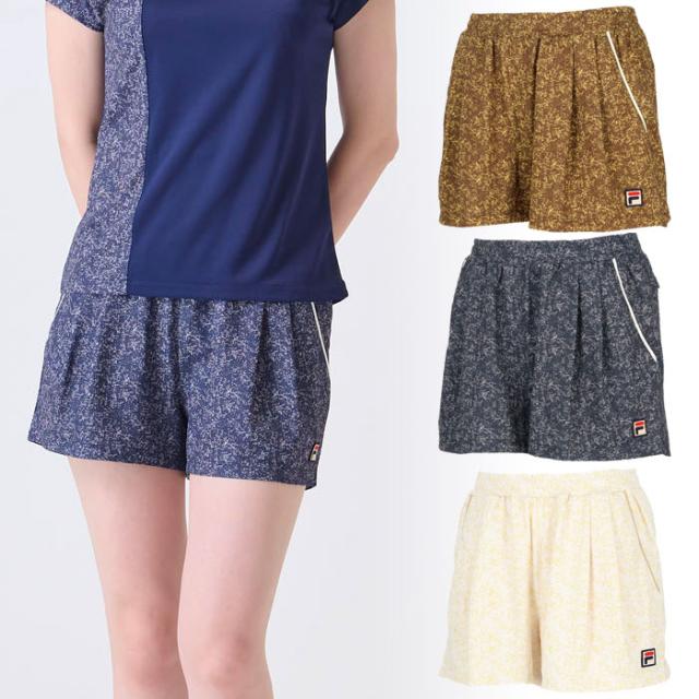 フィラ レディース デジタルネッププリント カノコメッシュ ショートパンツ テニス バドミントンウェア ボトムス ホワイト 白 ネイビー ブラウン 茶色 送料無料 FILA VL2965の通販は 10,690円