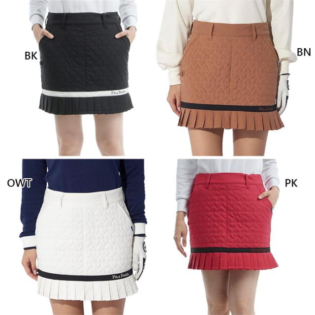フィラ ゴルフ レディース 中綿スカート ゴルフウェア ボトムス ホワイト 白 ブラック 黒 ブラウン ピンク 茶色 送料無料 FILA GOLF 794364