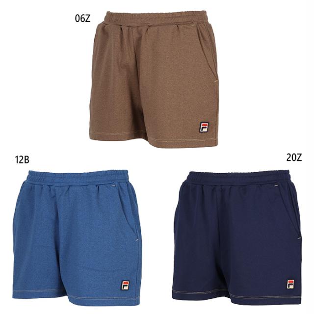 フィラ レディース ショートパンツ テニス バドミントンウェア ボトムス ネイビー ブルー ブラウン 青 茶色 送料無料 FILA EL0227