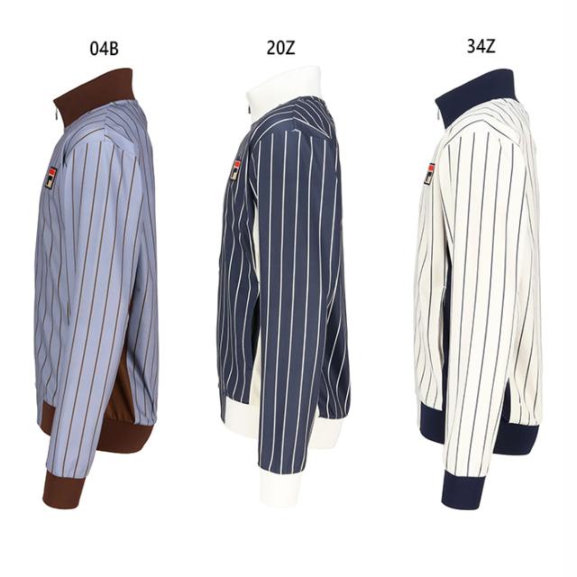 フィラ メンズ トラックジャケット テニス バドミントンウェア トップス 上着 アウター 長袖 ホワイト 白 送料無料 FILA EM0269 フィラ メンズ トラックジャケット テニス バドミントンウェア