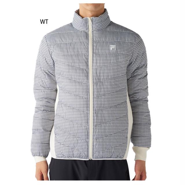 フィラ ゴルフ メンズ 極薄ハイブリッドダウンブルゾン ゴルフウェア トップス 上着 アウター 長袖 ホワイト 白 送料無料 FILA GOLF 785205