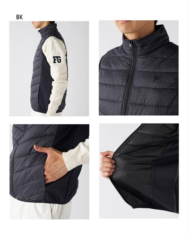 フィラ ゴルフ メンズ 極薄ハイブリッドダウンベスト ゴルフウェア