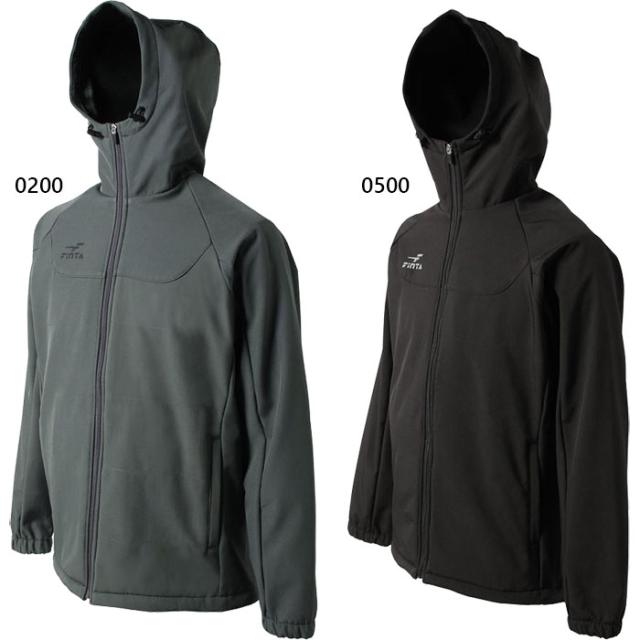 フィンタ メンズ ボンディングジャケット ウインドブレーカー トップス 防風 長袖 ジップアップ 裏起毛 ブラック 黒 グレー 灰色 送料無料 FINTA FT3019