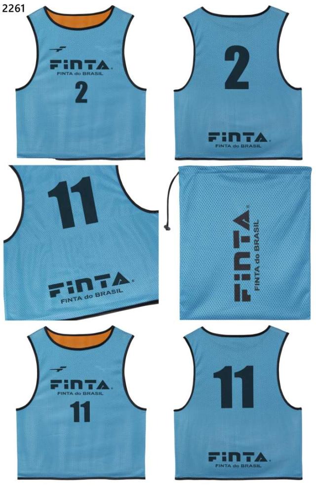 2番-11番 10枚セット フィンタ メンズ レディース 昇華リバーシブルビブス サッカー用品 大人用 ゼッケン ブルー 青 イエロー ピンク 黄色 送料無料 FINTA FT3529 2番-11番 10枚セット フィンタ メンズ レディース 昇華リバーシブル