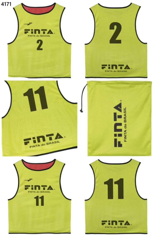 2番-11番 10枚セット フィンタ メンズ レディース 昇華リバーシブルビブス サッカー用品 大人用 ゼッケン ブルー 青 イエロー ピンク 黄色 送料無料 FINTA FT3529 2番-11番 10枚セット フィンタ メンズ レディース 昇華リバーシブル