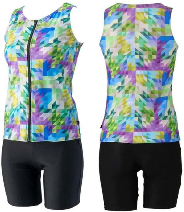 フットマーク レディース 長持ちする水着セパレーツ スイムウエア