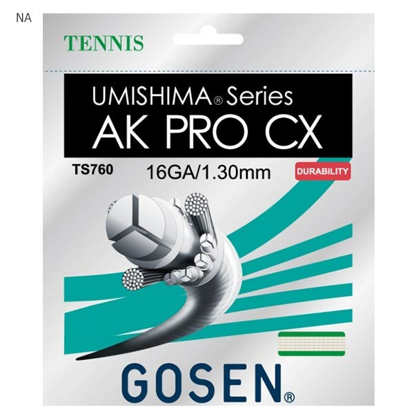 ゴーセン メンズ レディース プロ AK PRO CX 16 テニス テニスガット 20張入り 耐久性 ベージュ 送料無料 GOSEN TS760