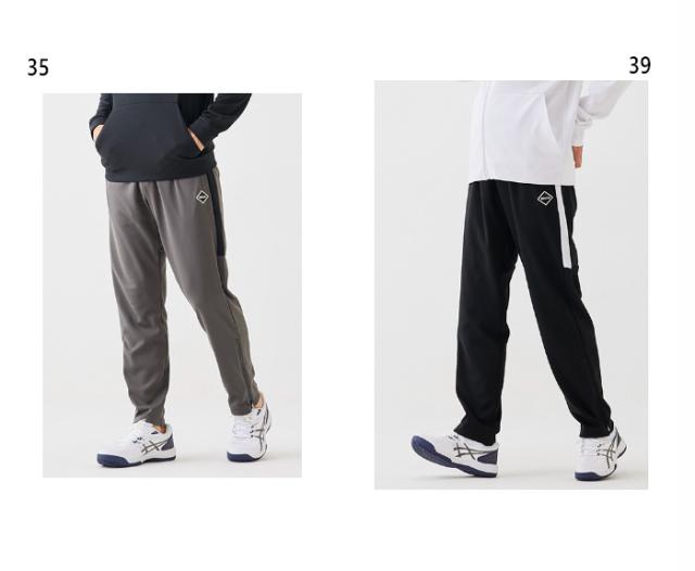ゴーセン メンズ レディース 裏起毛ストレッチパンツ テニス バドミントンウェア ボトムス 保温 送料無料 GOSEN W2346_3