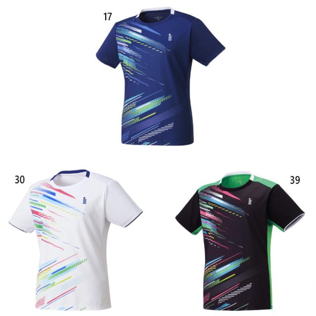 ゴーセン レディース ゲームシャツ テニス バドミントンウェア トップス 半袖 吸汗速乾 送料無料 GOSEN T2401の通販は