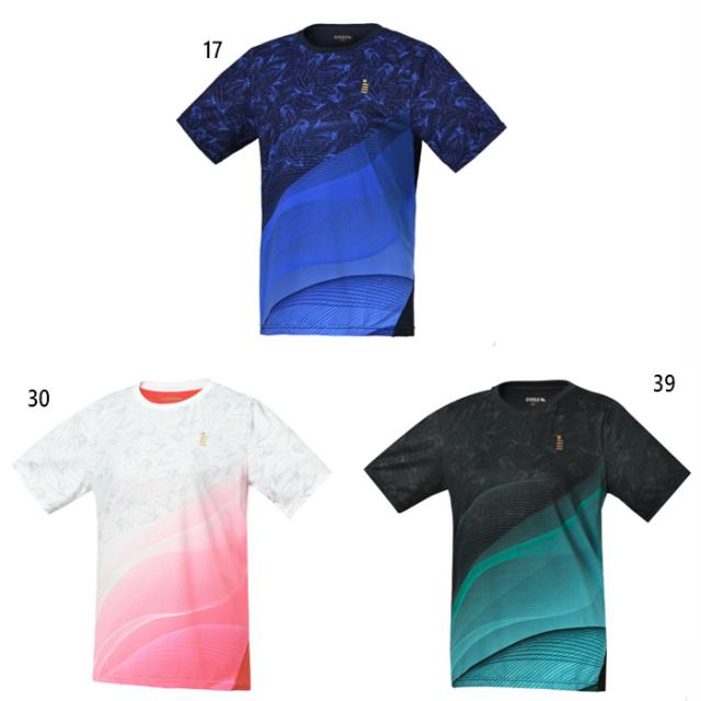 ゴーセン レディース ゲームシャツ テニス バドミントンウェア トップス 半袖 ホワイト 白 ブラック 黒 ネイビー 送料無料 GOSEN T2503