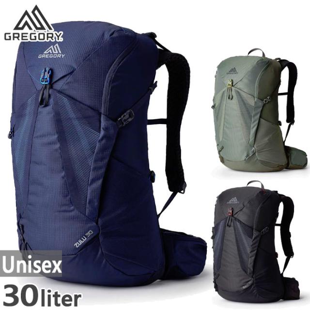 30L グレゴリー メンズ レディース ズール ZULU リュックサック デイパック バックパック バッグ 鞄 ブラック 黒 ブルー 青 グリーン 緑 送料無料 GREGORY