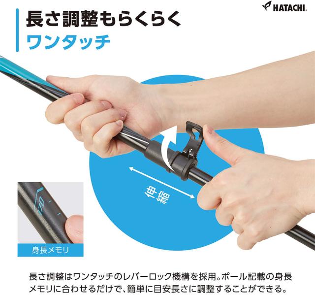 2本組 ハタチ メンズ レディース DFPプログレッシブズーム2 ディフェンシブポール ノルディックウォーキング ブルー レッド 青 赤 ピンク グリーン 緑 送料無料 HATACHI WH1121