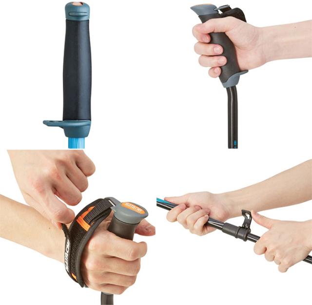 2本組 ハタチ メンズ レディース DFPプログレッシブズーム2 ディフェンシブポール ノルディックウォーキング ブルー レッド 青 赤 ピンク グリーン 緑 送料無料 HATACHI WH1121