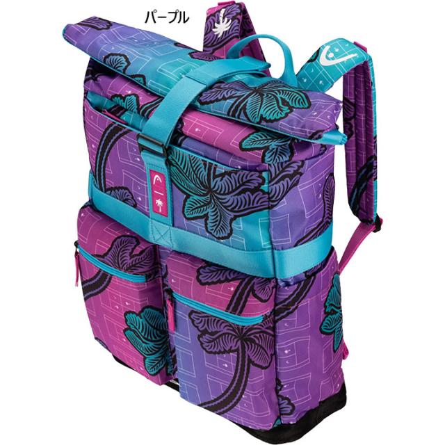 30L ヘッド メンズ レディース ツアー パーム ツリークルー Tour バックパック Palm Tree Crew バッグ 鞄 ラケット最大2本収納可能 テニスバッグ パープル 紫 送料無料 HEAD 261895