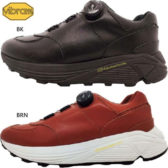 3E幅 リーグスター メンズ レディース スニーカー シューズ ローカット ダイヤル フリーロック ビブラムソール ブラック 黒 ブラウン 茶色 送料無料 LEAGSTAR LD231013E