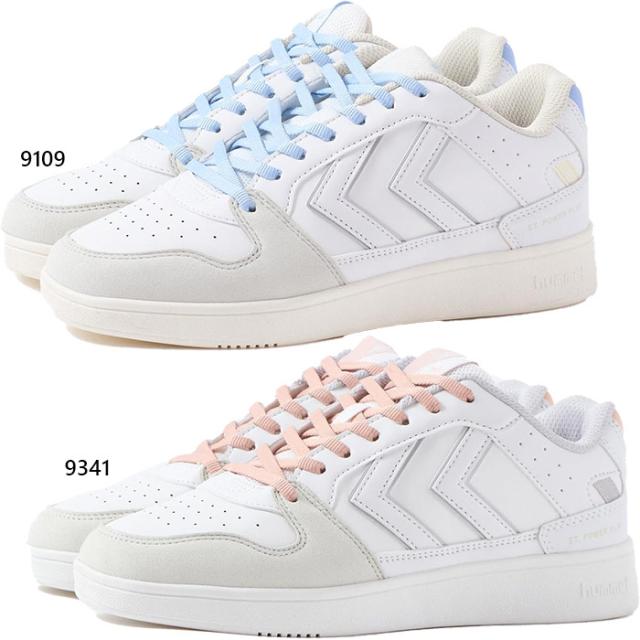 ヒュンメル メンズ レディース ST パワープレー POWER PLAY WM3 スニーカー シューズ 紐靴 カジュアル ローカット ホワイト 白 送料無料 hummel HM227952