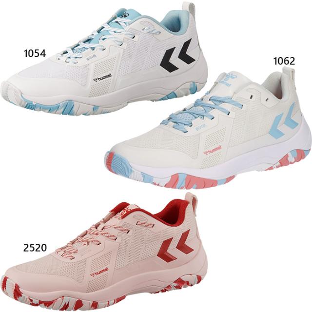 ヒュンメル メンズ レディース コメット パワー KOMET POWER 3.0 ハンドボールシューズ 室内 インドア ホワイト 白 ピンク 送料無料 hummel HAS8043