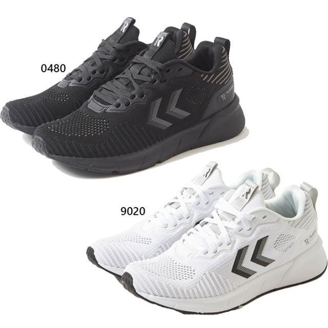 ヒュンメル メンズ レディース リーチ トレーニング フレックス REACH TR FLEX トレーニングシューズ ジム フィットネス 紐靴 ローカット ホワイト 白 ブラック 黒 送料無料 hummel HM225210