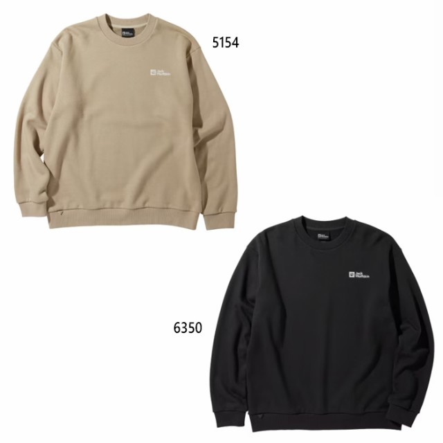 ジャックウルフスキン メンズ コア クルーネック JP CORE SW CREWNECK スウェット トップス カジュアルウェア トレーナー 長袖 ホワイト