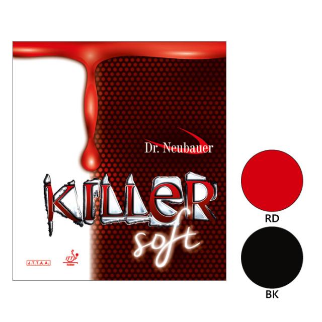 ジュウイック メンズ レディース キラーソフト Dr.Neubauer KILLER SOFT 卓球ラケットラバー 表ラバー 変化 ブラック 黒 レッド 赤 送料無料 JUIC 1193
