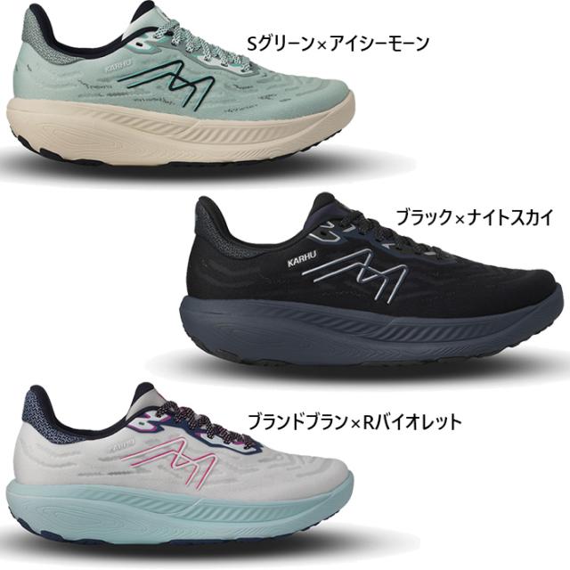 B幅 カルフ レディース イコニ 3.5 IKONI 3.5 ランニングシューズ ジョギング マラソン スニーカー シューズ 紐靴 ブラック 黒 グリーン パープル 緑 紫 送料無料 KARHU KH202022 KH202023 KH202024