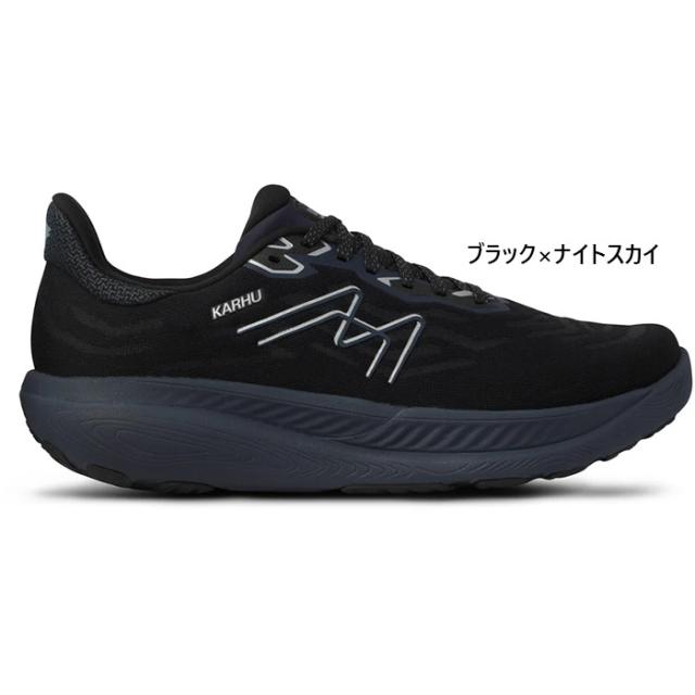 D幅 幅広 カルフ レディース イコニ 3.5 ハイボリューム IKONI 3.5 Hivo ランニングシューズ ジョギング マラソン スニーカー シューズ 紐靴 ブラック 黒 送料無料 KARHU KH202813
