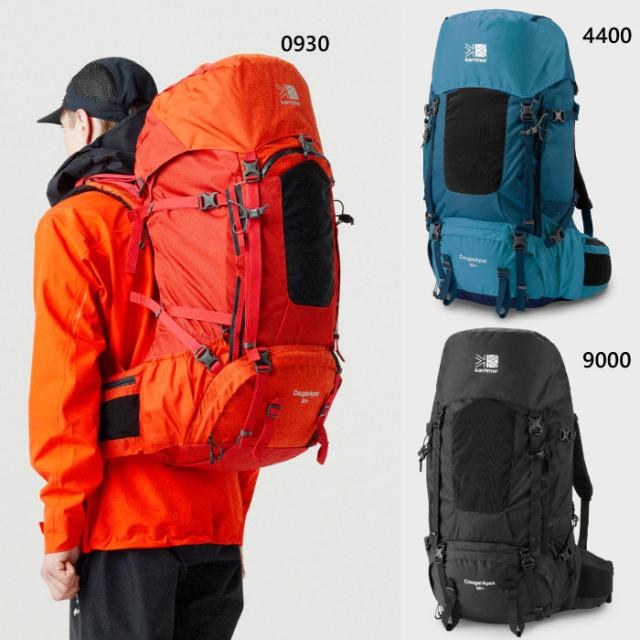 60L カリマー メンズ レディース クーガーエーペックス CougarApex リュックサック デイパック バックパック バッグ 鞄 テント泊 テン泊 縦走 登山 ブラック 黒 ブルー 青 オレンジ 送料無料 karrimor 501091